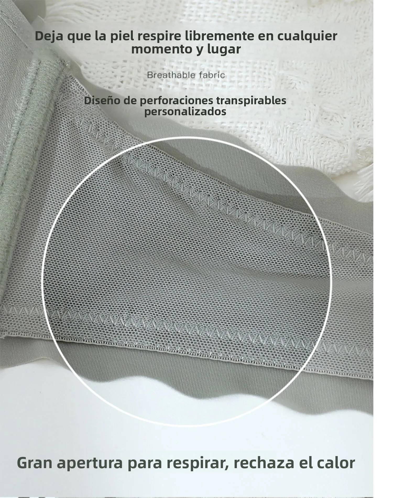Conjunto de sujetador y bragas sin costuras para mujer, color blanco, fino, con efecto push-up, sin aros, ropa interior cómod...