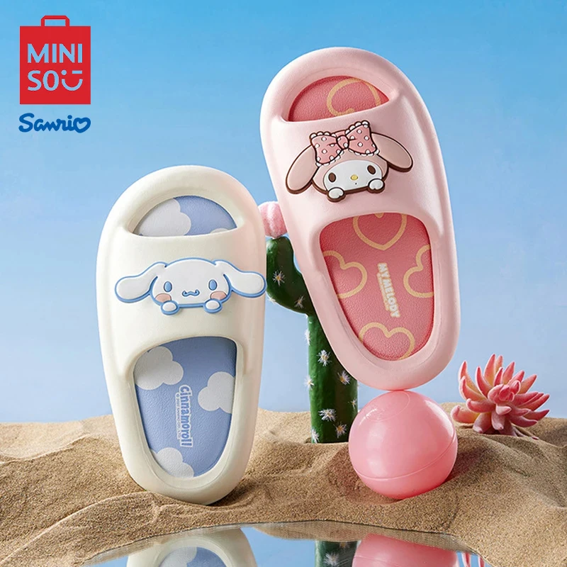 Zapatillas de casa de Interior de Hello Kitty para niños, Sanrio, fondo suave, antideslizantes, baño, lindo zapatillas casa mujer zapatillas de casa divertidas niño niña invierno niños andar por estar hombre Casa Mujer