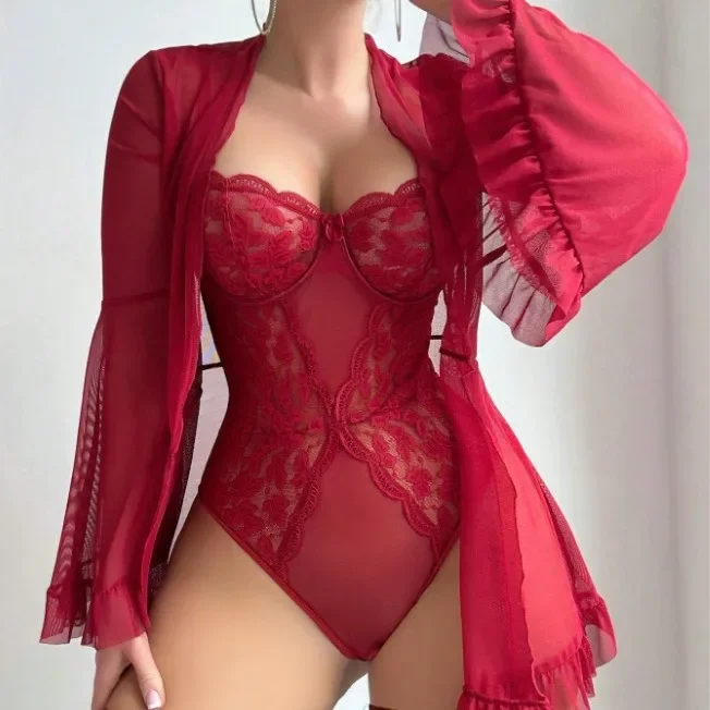 

Сексуальное горячее боди, халат из 2 предметов, костюм, сексуальные куклы, женская кружевная ночная рубашка, женская прозрачная сетчатая ночная рубашка, кимоно с расклешенными рукавами, нижнее белье