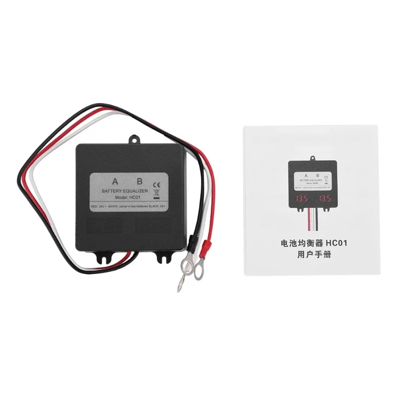 12V/24V Battery Equalizer, Active Voltage Balancer for 2 Batteries in Solar & RV Systems