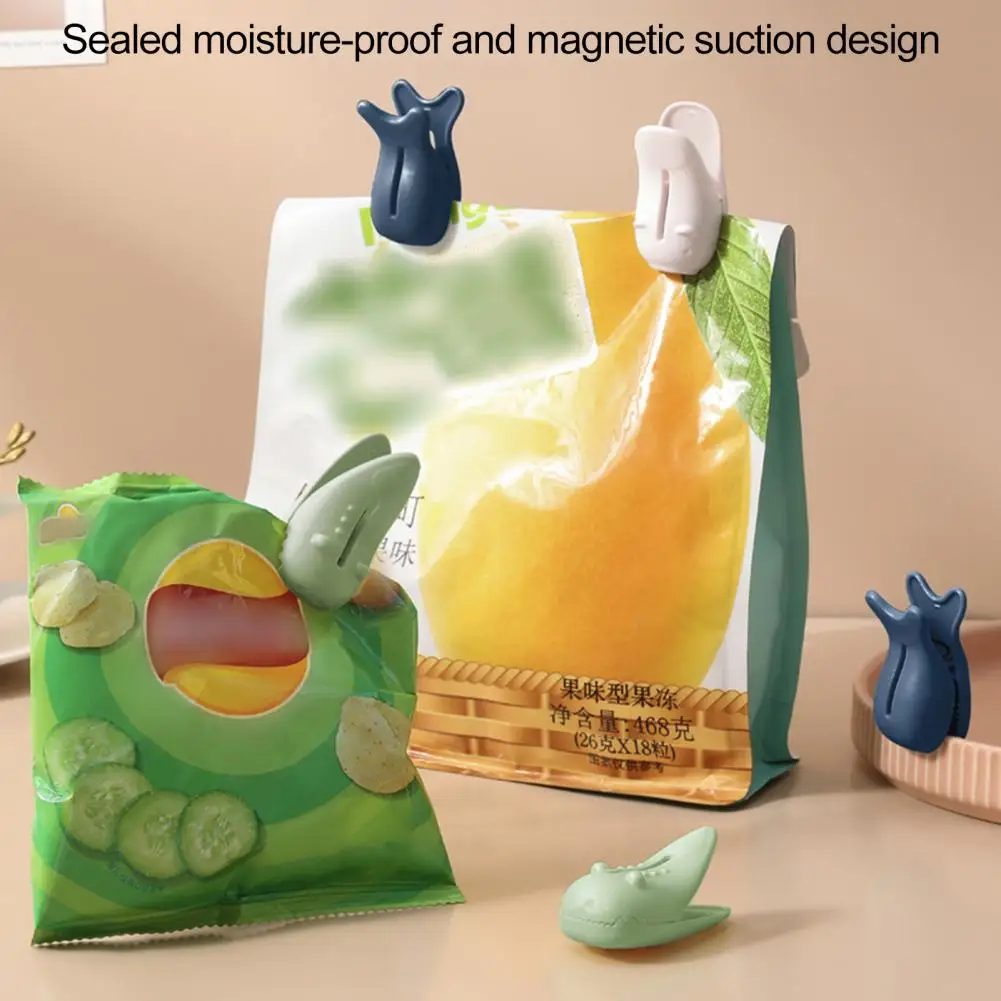 

3Pcs Food Snack Seal Sealing Bag Clips Refrigerator Magnet Food Preservation Snack Bread Storage Bag Sealing Clamp Sealer