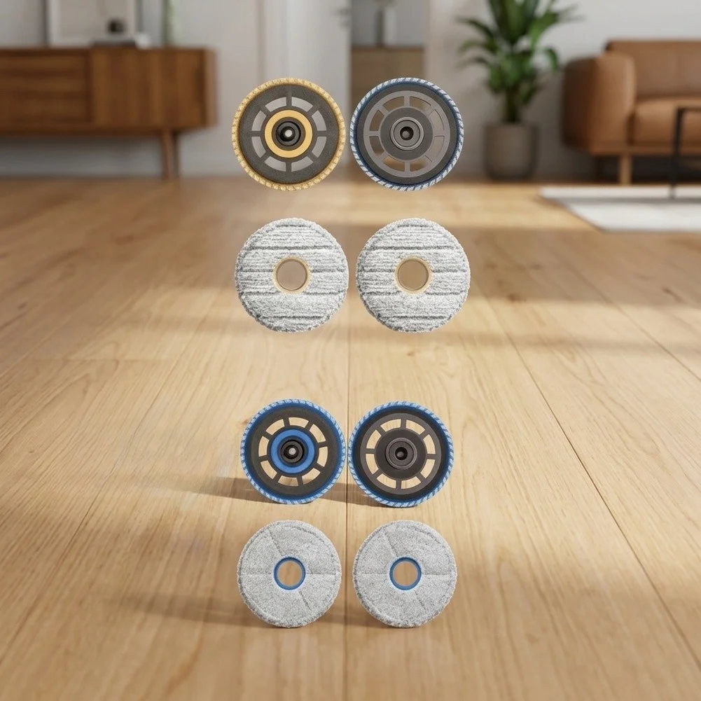 8pcs Mop Cloth Holder Kit Reusable Microfiber For Dreame 10 Ultra Robot Vacuum Cleaner Floor Cleaning Parts