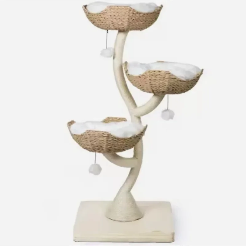 

Catch cat tree tower, climbing , apartment, wooden ,