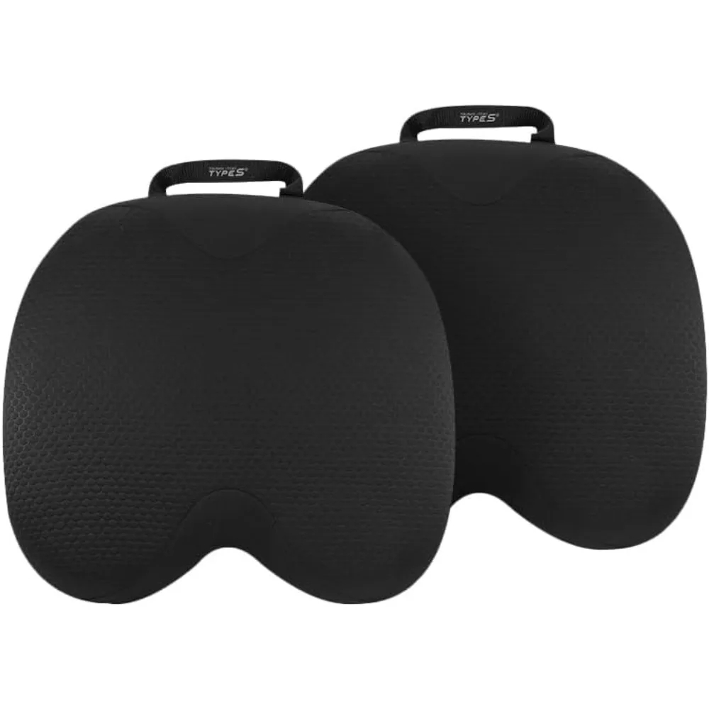 

2-Pack Gel Memory Foam Seat Cushions for Office and Car, Tailbone Pain Relief