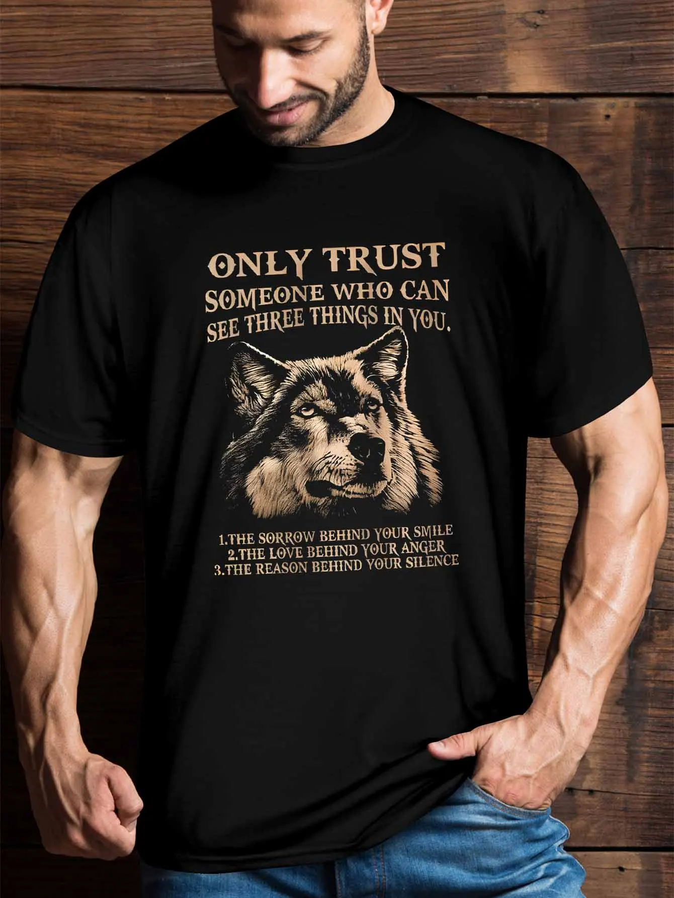 

Men's T-Shirt - Black Message Streetwear Tee, 100% Cotton Regular Fit Short Sleeve Round Neck Casual Top for Adults, All-Season
