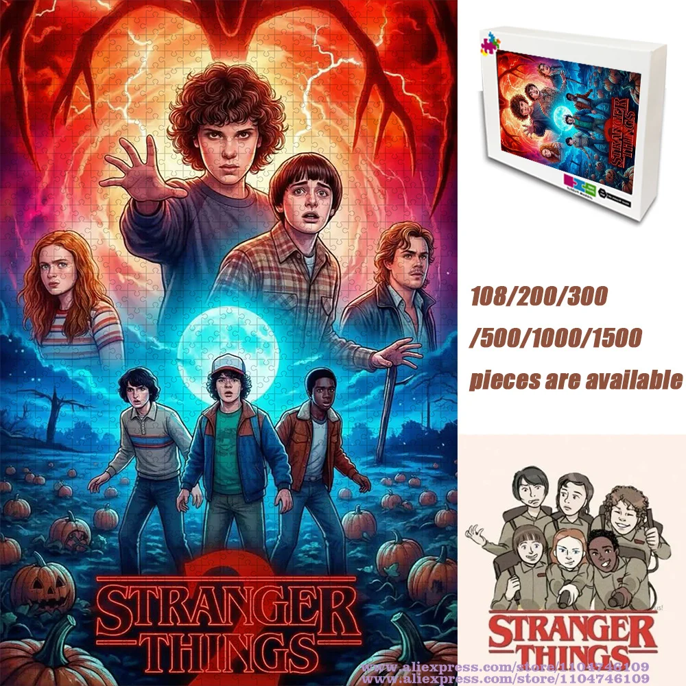 

Пазлы «Очень странные дела» 108/200/300/500/1000/1500 элементов, развивающие головоломки для детей, сложные пазлы для взрослых