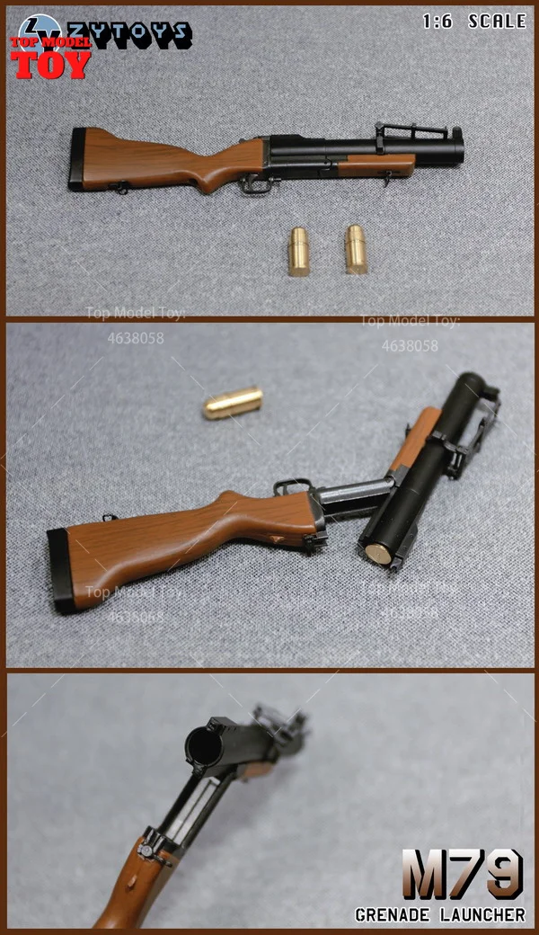 ZYTOYS ZY8039 1/6 Scale M79 Grenade Gun Model 18cm Soldier Weapon Mini Plastic Toys For 12 Inches Action Figure Body Dolls