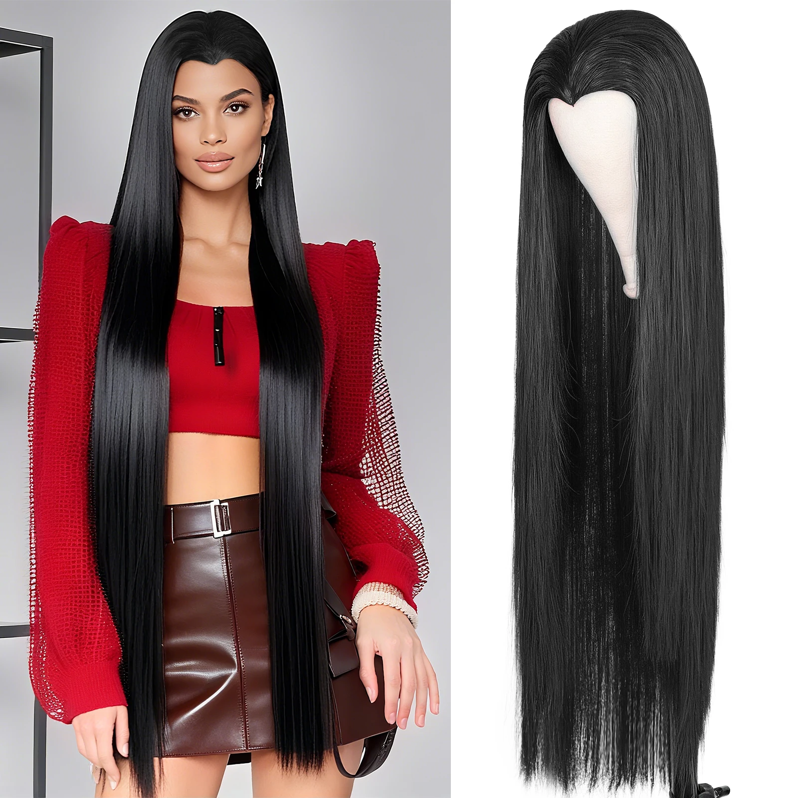

Synthetic Multi-Color Long Straight Cosplay Wigs To Meet Different Style Needs. And Can Be Trimmed To Any Length