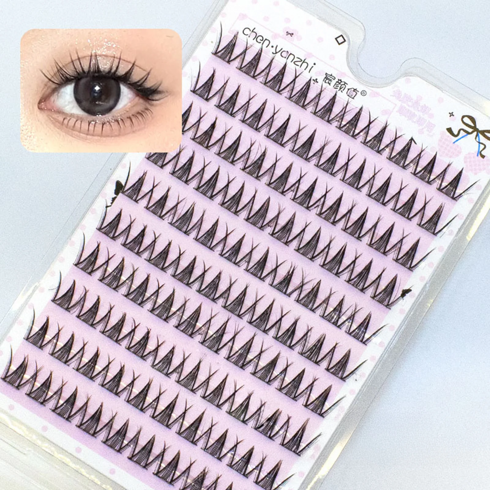 10 Reihen kleberfreie Manga-Kunstwimpern, Cluster-Wimpern mit natürlichem Volumen, 10–13 mm, lebendige Wimpernverlängerung für den täglichen Gebrauch, für Anfänger, einfache Anwendung