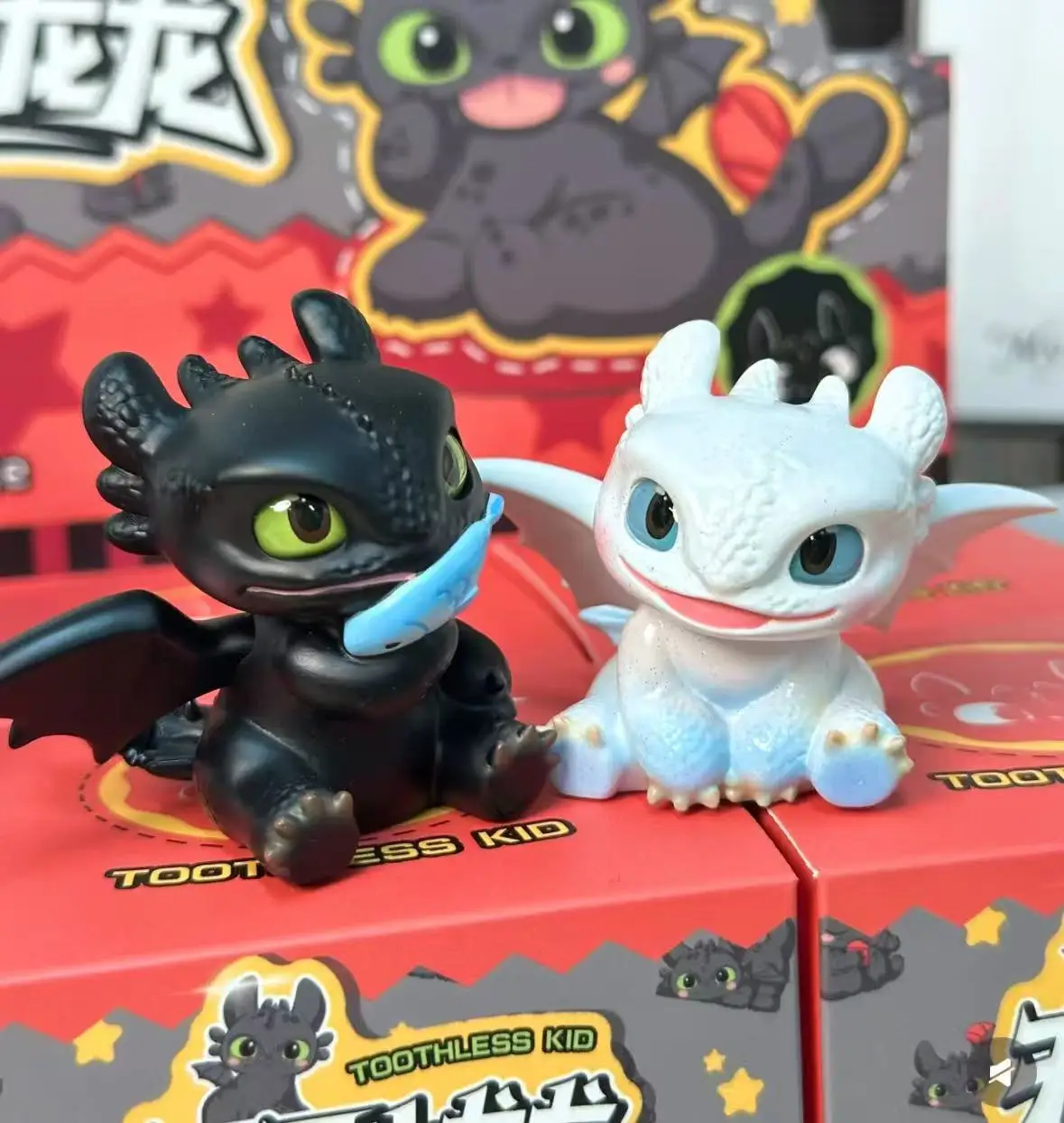 Personajes de dibujos animados lindos y calientes cómo entrenar a tu dragón, serie sin dientes de modelo creativo, decoración de escritorio, regalo de decoración de coche