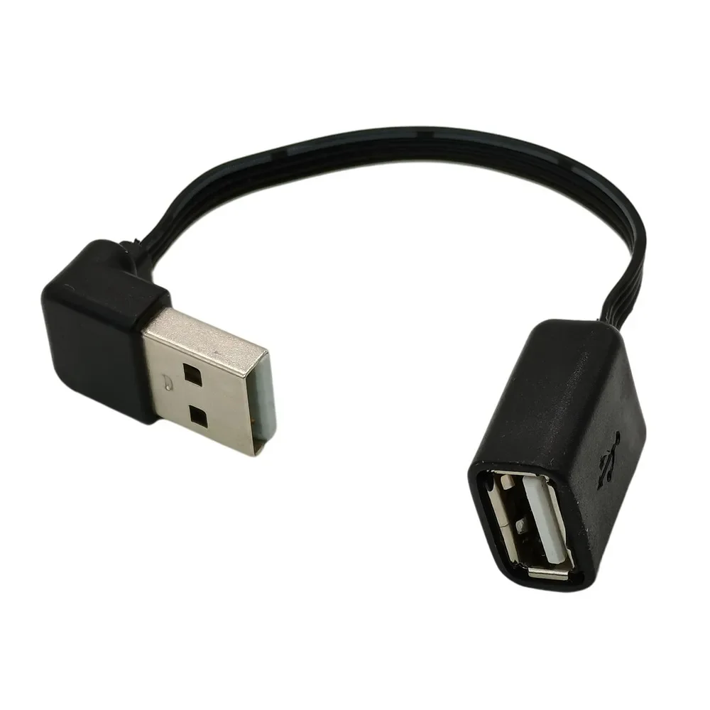 Compact USB 2.0 Male to Female USB Cable Extension Cord Wire Super Speed Data Sync 90 Degree Cable For PC Laptop Keyboard 0.2m