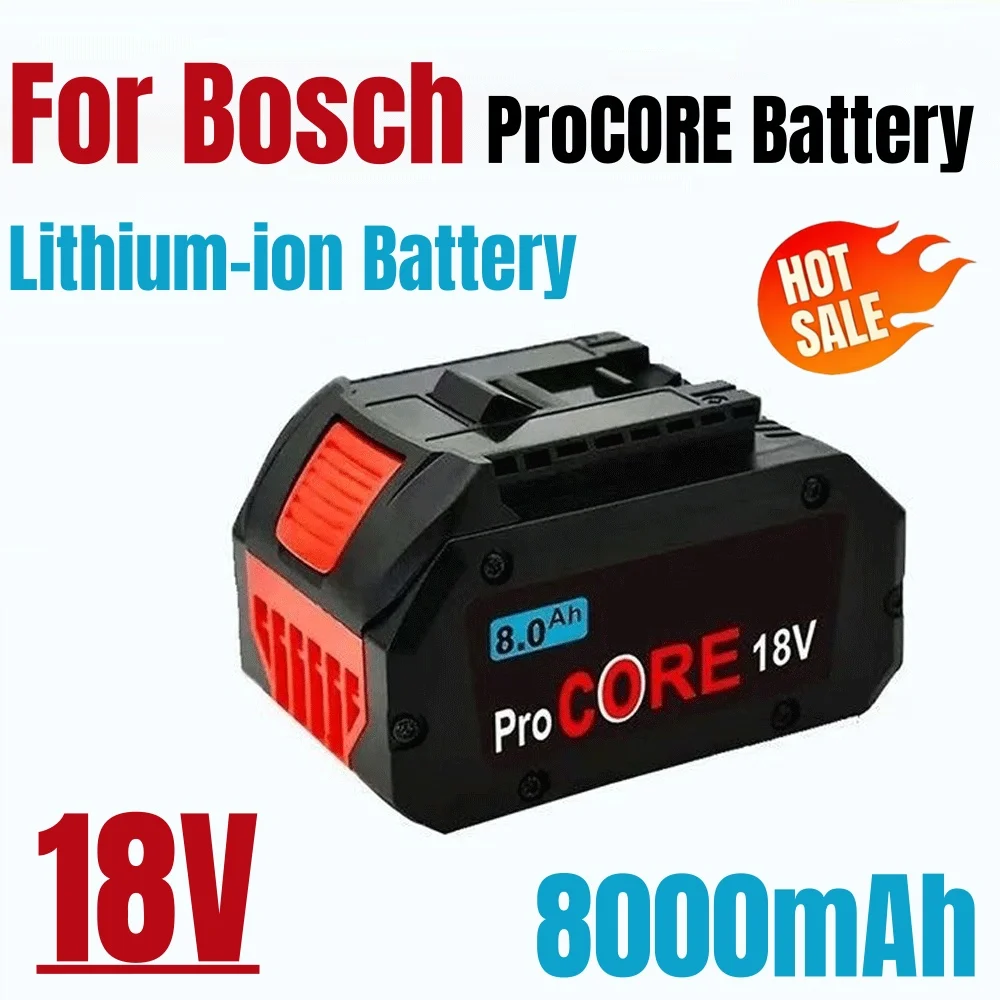 18V 21700 Rechargeable Battery 18V 8.0AH High-Power Suitable for Bosch Tools BAT609 BAT618 GBA18V 21700
