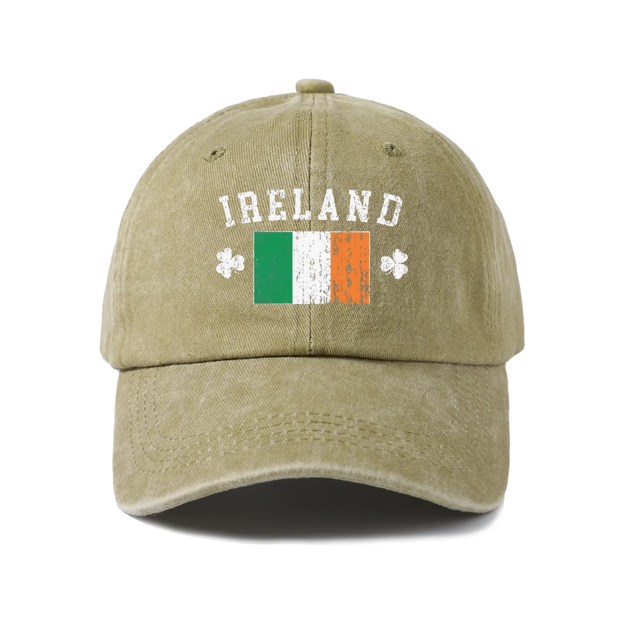 Retro Typography Graphic Graphic Baseball Cap, Vintage Washed Adjustable Unisex Dad Hat, Casual Gift