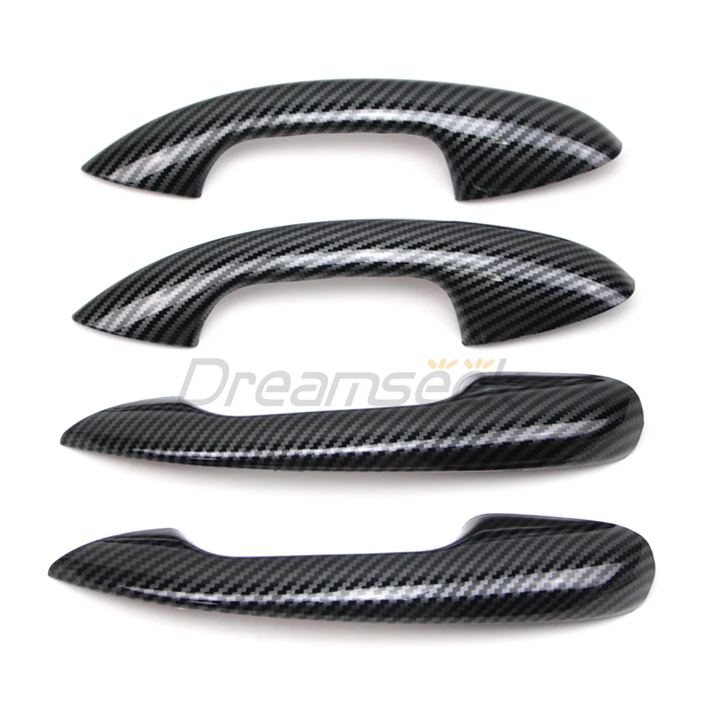 

4PCs Exterior Accessories Door Handle Cover For Mercedes-Benz C-Class GLC X254 W206 2022 2023+ Carbon Fiber Style Protector Trim