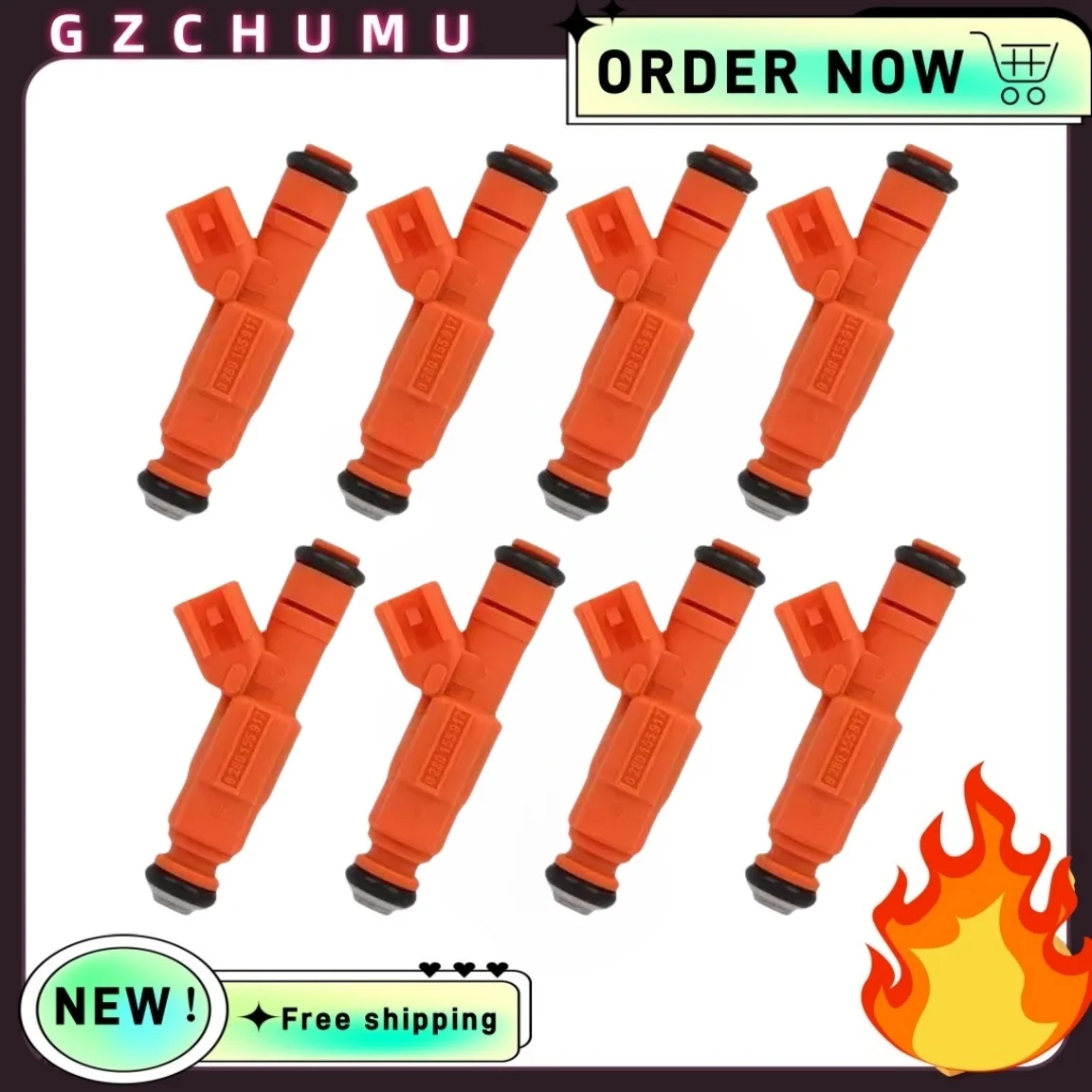 

GZCHUMU 8X Fuel Injectors 0280155917 For F150 F250 Expedition Super Duty 4.6L 5.4L 6.8L