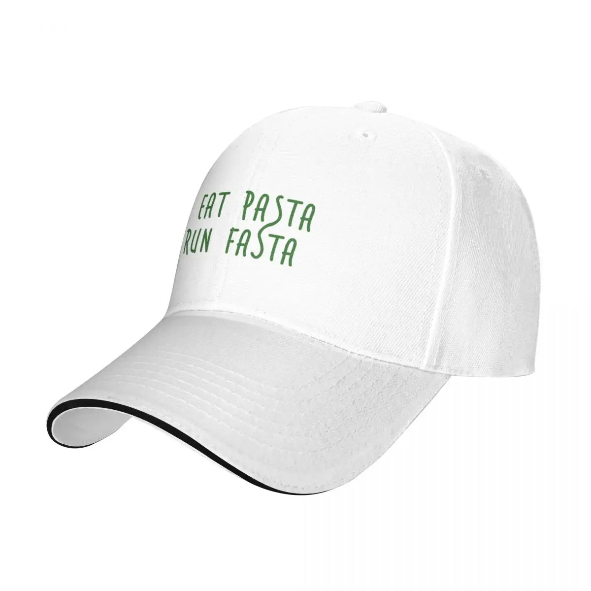 Eat Pasta Run Fasta - Green Baseball Cap Sunscreen Hood Luxury Brand Girl'S Hats Men's