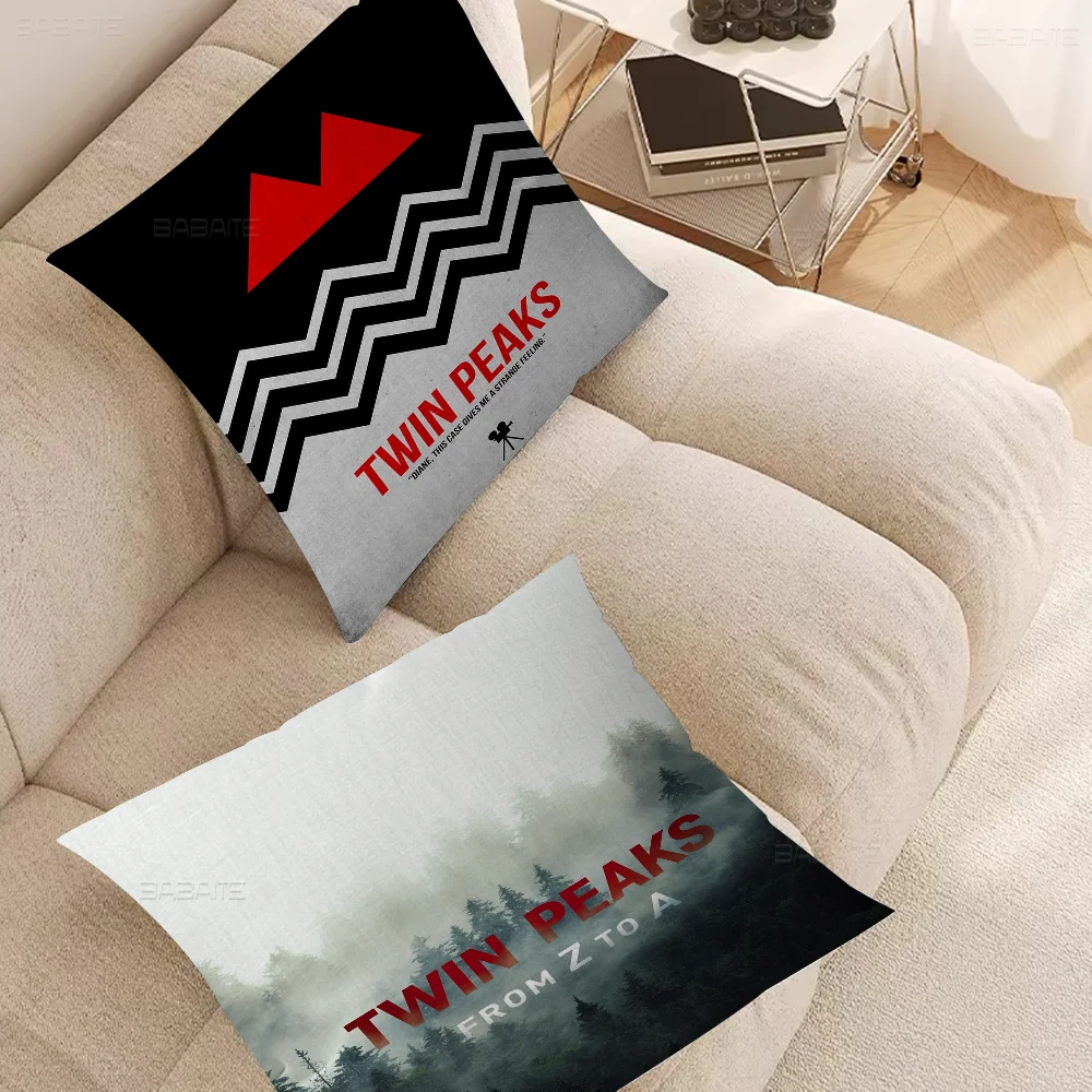 

TWIN PEAKS Decorative Room Aesthetics Pillow Case Home Decor Bedroom Sofa Bed Couch Pillow Cover 45x45