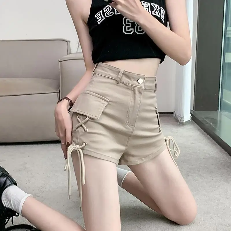 

Denim Shorts for Women's Thin New Style Design with High Waist Slim Hot Girl