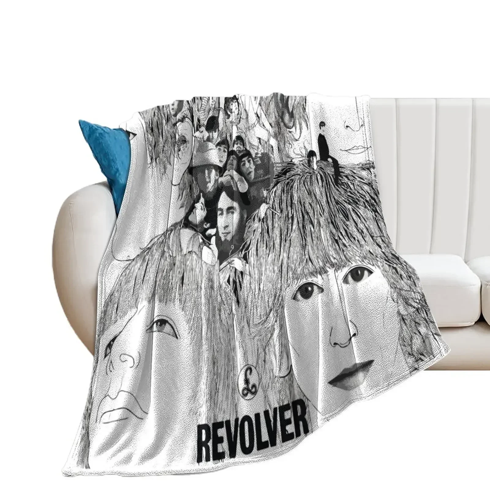 Revolver Album Cover Throw Blanket Decorative Beds manga Decorative Throw Vintage Blankets