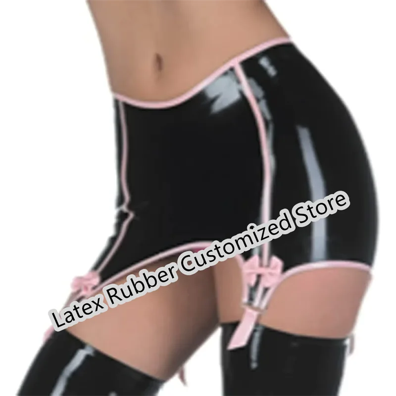 

Handmade Latex Skirts Garter Belt Gummi Rubber Suspender Sexy Width Trims Hot Customize 0.4mm Sexy Lingerie for Women