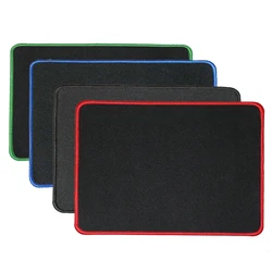 Mouse Pad Small with Stitched Edge Smooth Cloth Computer Mousepad Non-Slip Rubber Base for Gaming Office Laptop Durable