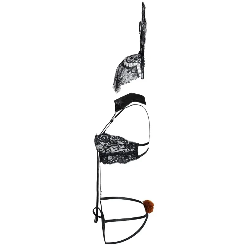 Resurrection-Halloween Rabbit Girl Set para Mulheres, Boate, Bar, Roupa Interior Quente, Roupas Extravagantes, Uncensored 18 Fetish, Macacões Longos