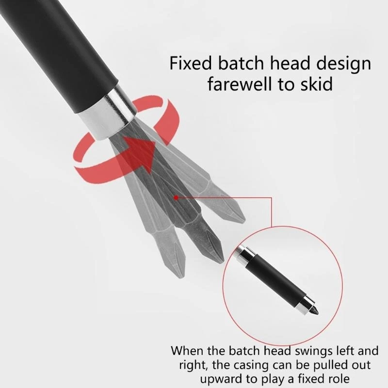 Y1AD 1/4'' Electric Screwdriver Extension Rod, Simple Single Handed Use