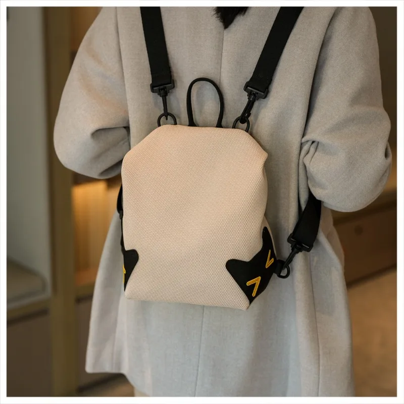 Small Backpacks Women Simple Fashion Classic Stylish Versatile Lightweight Suitable for Outdoor Shopping Student Backpack Female