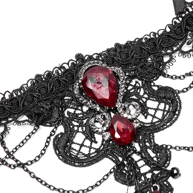 PUNK RAVE Women\'s Gothic Butterfly Decal Gem Necklace Fashion Gorgeous Delicate Party Evening Dinner   Jewelry