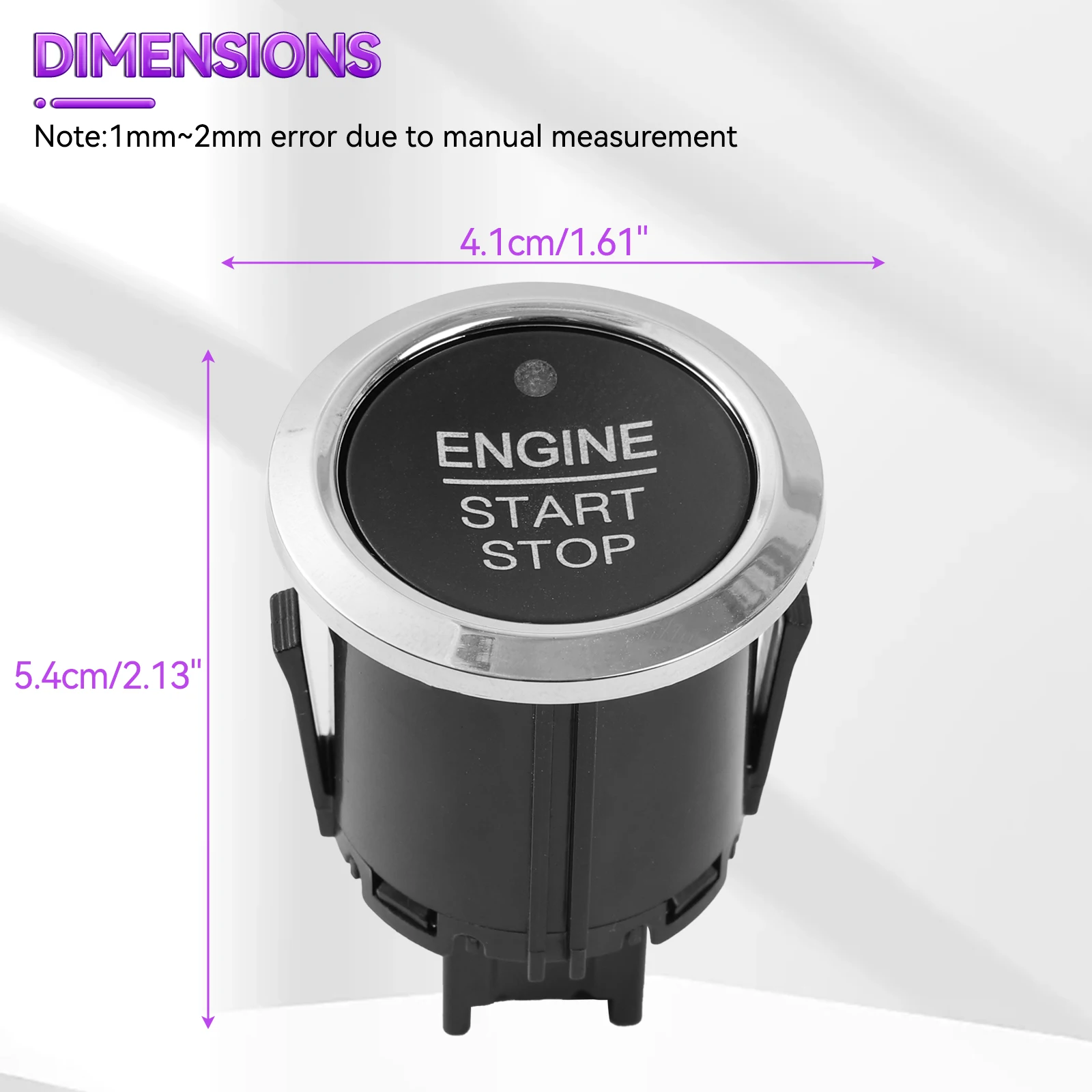Ignition Push Engine Start Stop Button Switch For Ford F150 F250 F350 Expedition Edge Fusion 2015- DG9T-14C376-ADW DG9T14C376ADW view 6