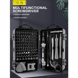 115 In 1 Precision Magnetic Screwdriver Set Household Multifunctional Screwdriver Set For Cell Phone Camera Computer Repair