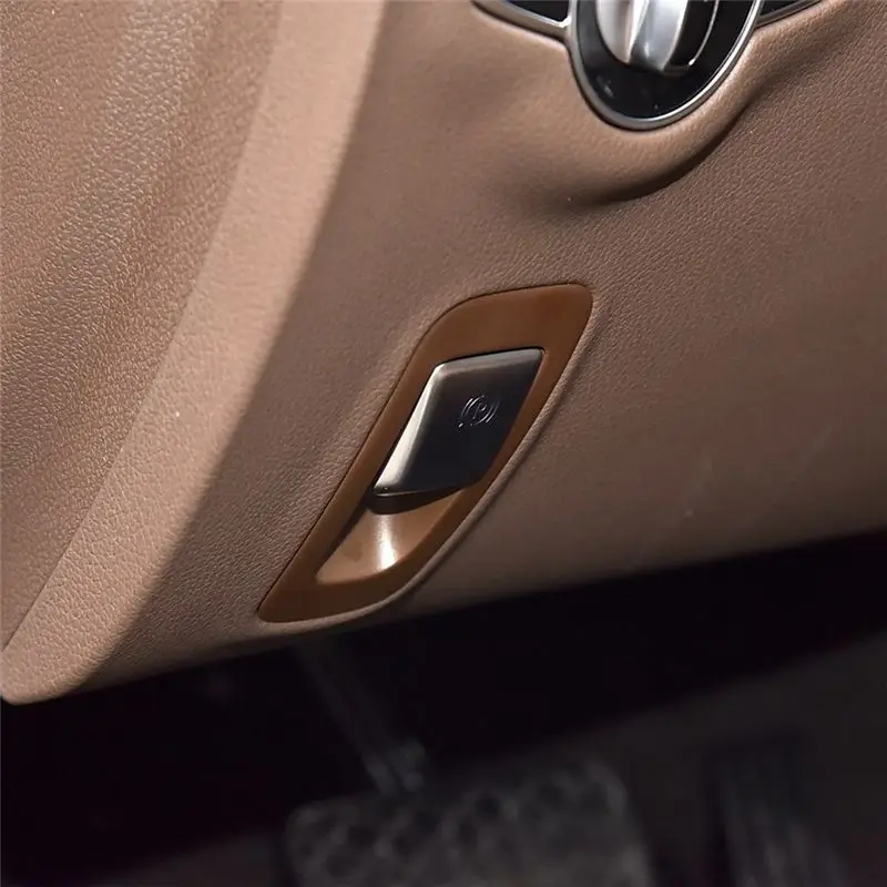 Capa do interruptor do freio de mão do console central para mercedes benz classe c w205 e classe w213 acessórios 2139056608 2059051516-n29r