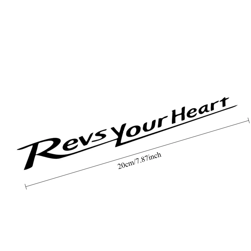 (2Pcs/Set) Ignite Heartbeat Motorcycle Sticker Waterproof Vinyl Decal for Motorbike & Car Body Decor