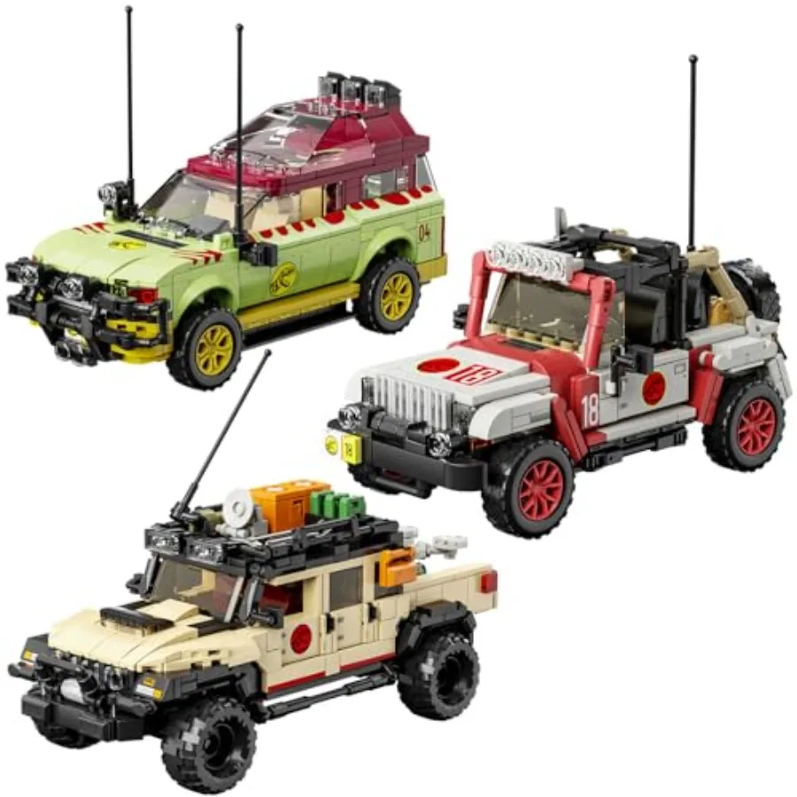 

Off-Road Vehicle Building Block Set for Adults Teens 14+ 1632-Piece Classic ORV DIY Kit in Gray-Black Durable ABS Plastic Displ