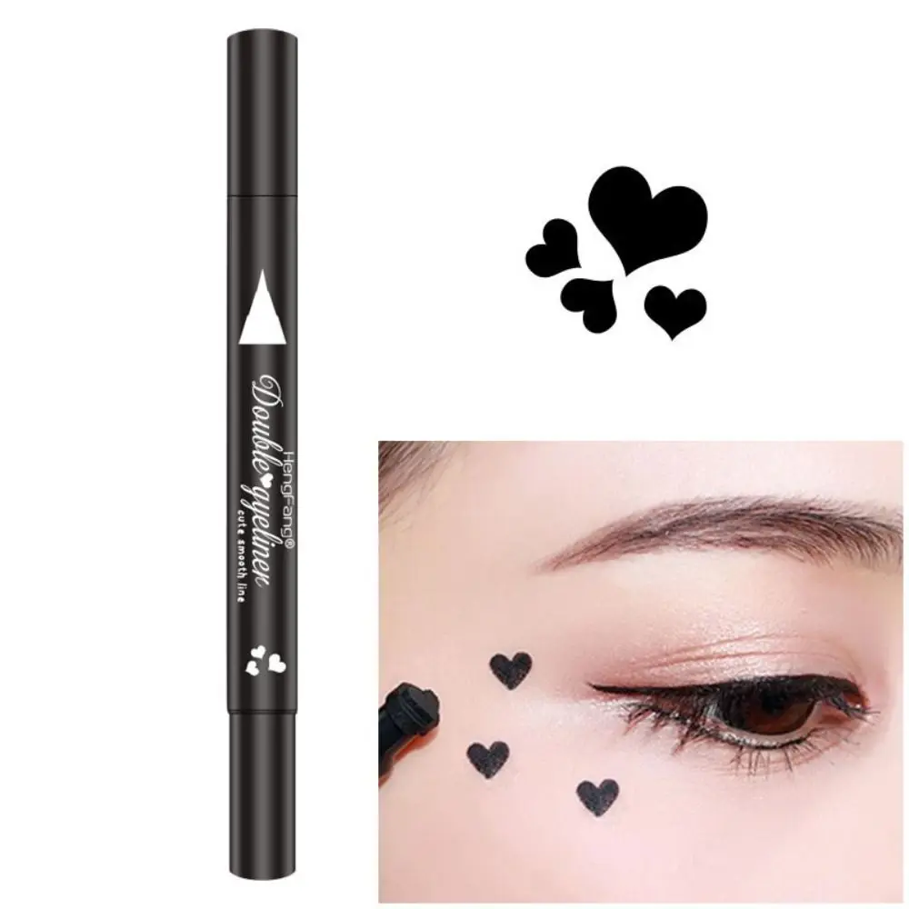 Heart/Moon/Star Designs Moonlight Glam Eyeliner Pen Waterproof Anti-Oil Tattoo Stamps Long-Lasting Smudge-Proof