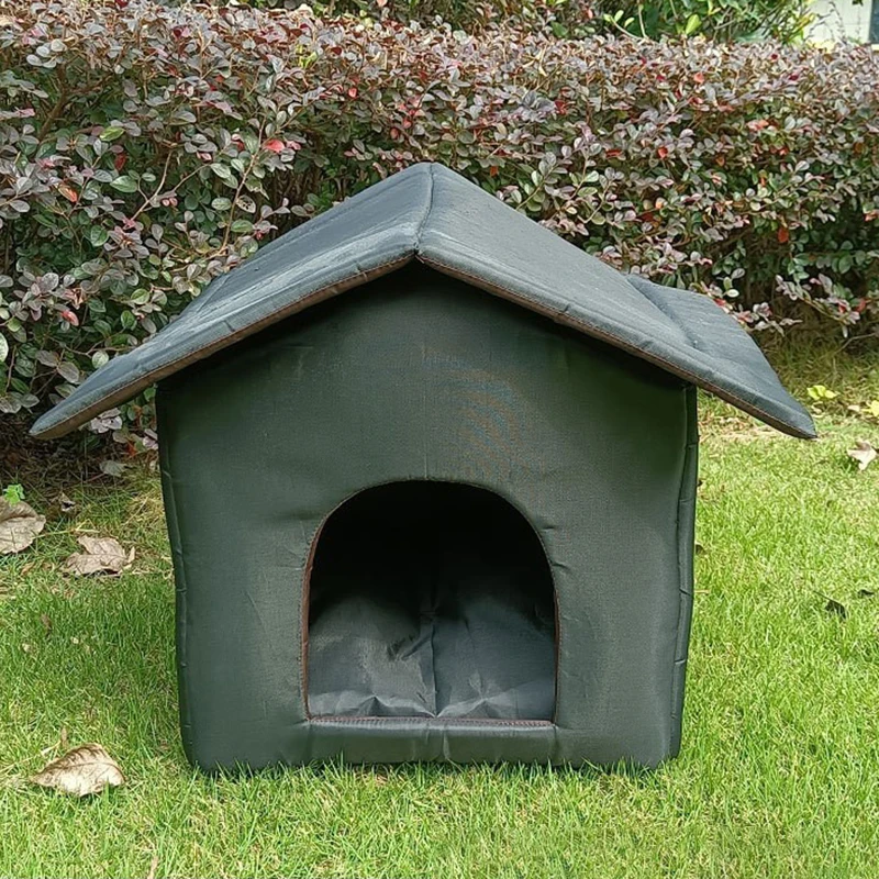 Outdoor Cat House Winter Cat House Kennel, Easy To Clean Waterproof Foldable Cat Litter Tent Outdoor Cat Or Small Dog Shelter