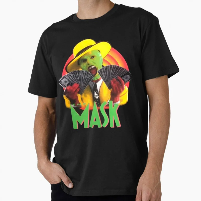 

80s Retro The Mask 1212 Jim Carrey Movie Funny Gift shirt for men 100% cotton Print Graphic Clothes All size Tops