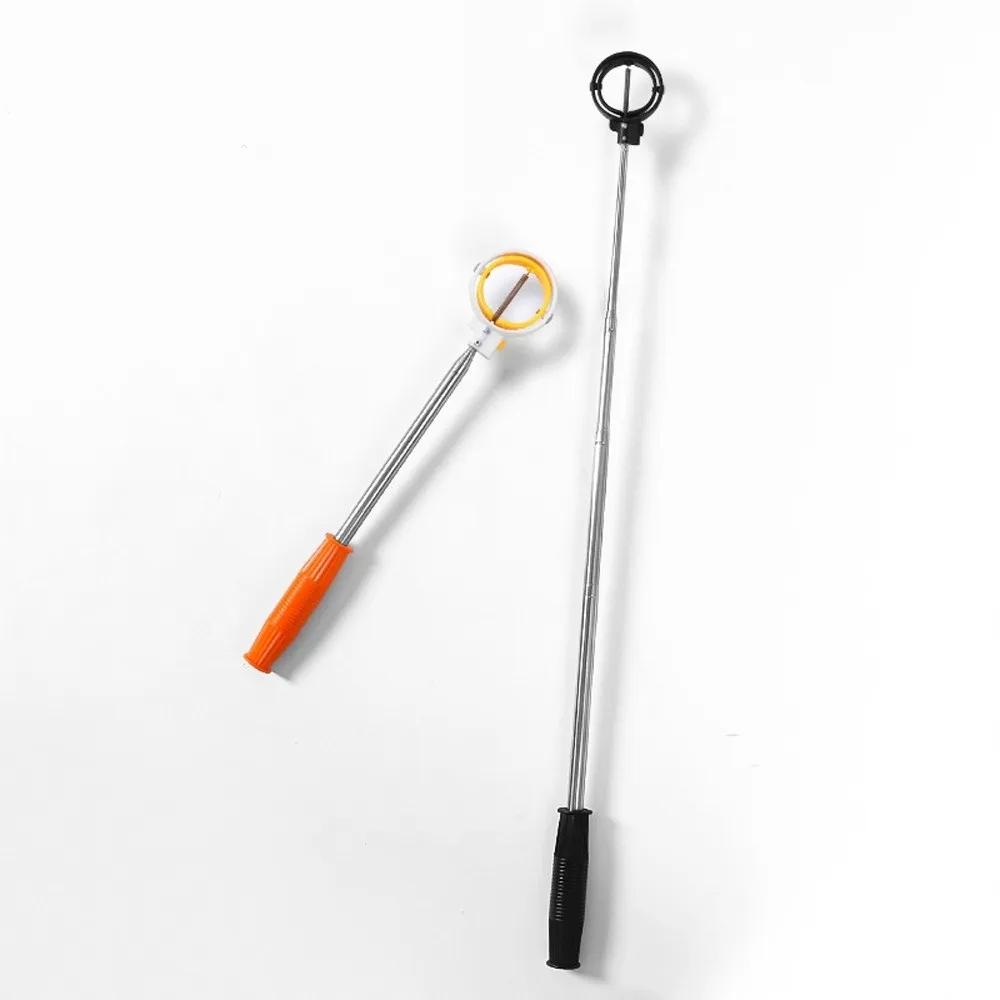

Double Ring Telescopic Golf Ball Retriever Adjustable Non-Slip Handle Golf Ball Picker Locking Stainless