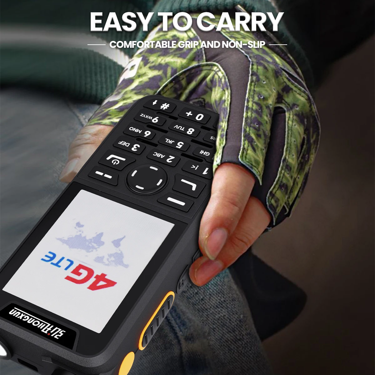 ZELLO Walkie Talkie HX-T99 4G POC 5000KM Bluetooth GPS SOS IPX68 Collegamento wireless Android 9 Chiamate cellulari Torcia incorporata