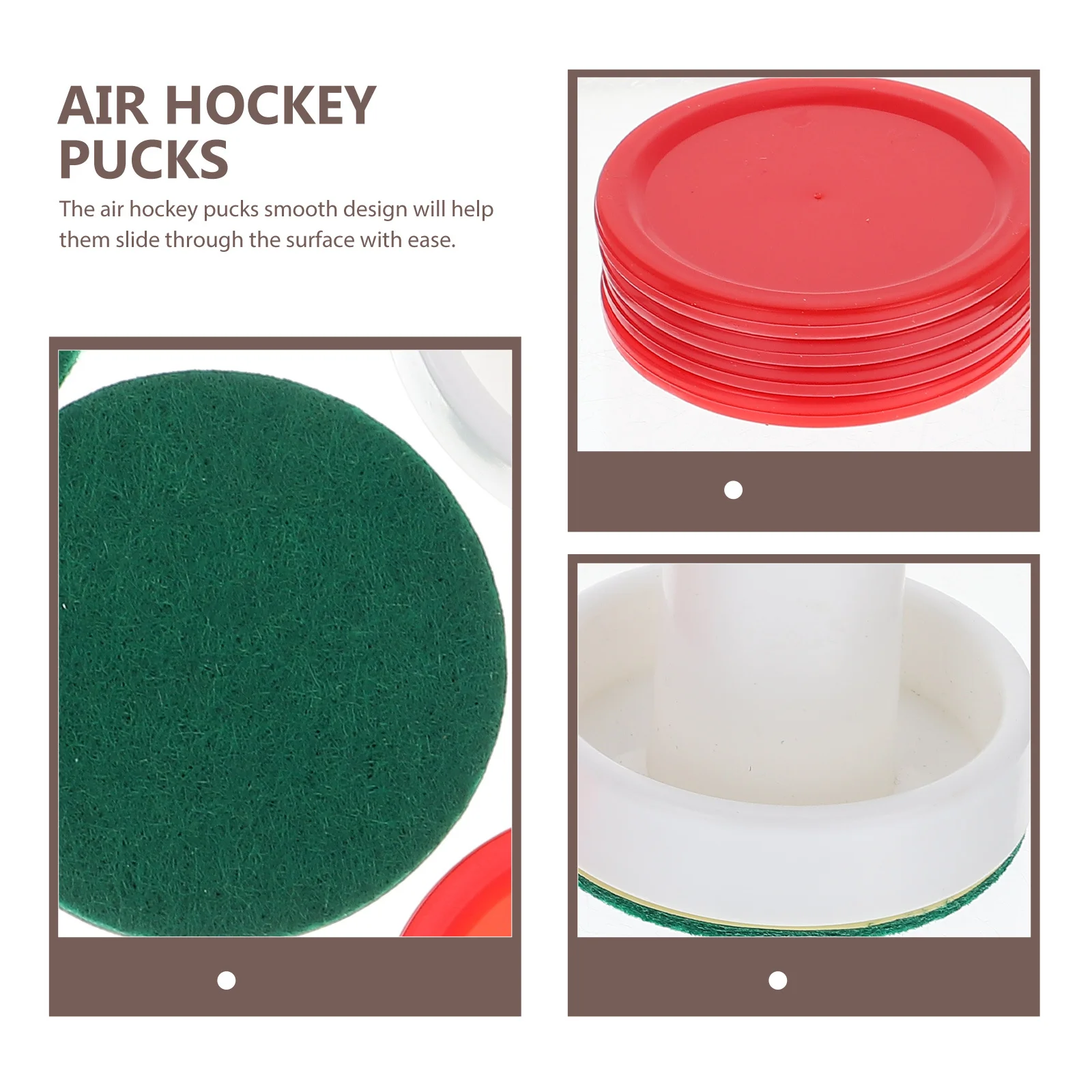 

2 set Air Pucks Plastic Hockey Parts For Indoor Room Fast Action Smooth Slide Hockey Accessories Team Sports