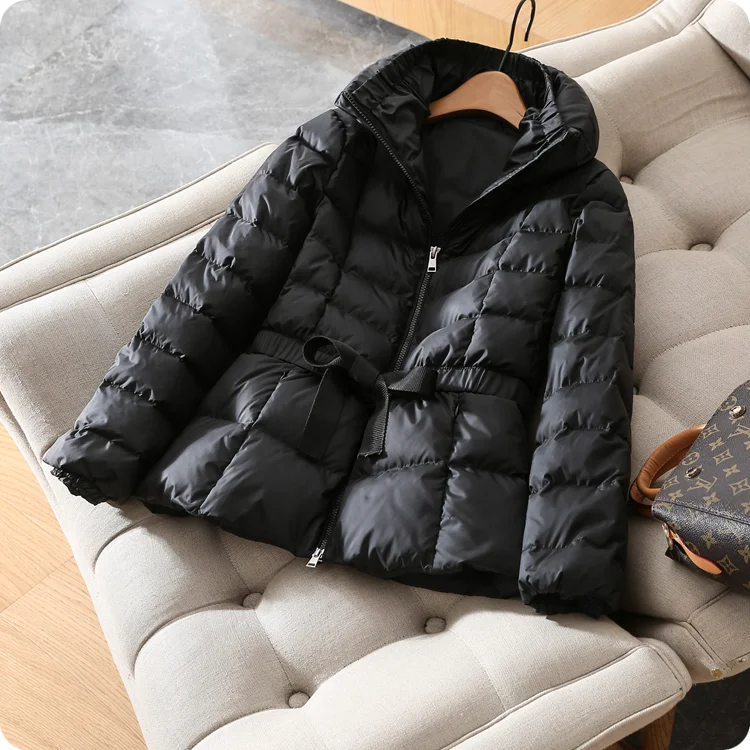 レディース スリムフィット ロング丈 スタンドカラー ダウンジャケット 暖かいアウター 秋冬新作 高品質ナイロン ホワイト ダウン