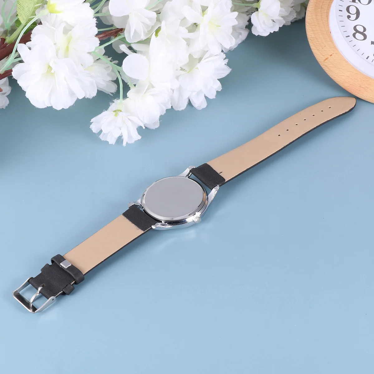 

Fashion Style Simple Quartz Watch Elegant Wristwatch Thin Band Wristwatch for Women Ladies(Black)