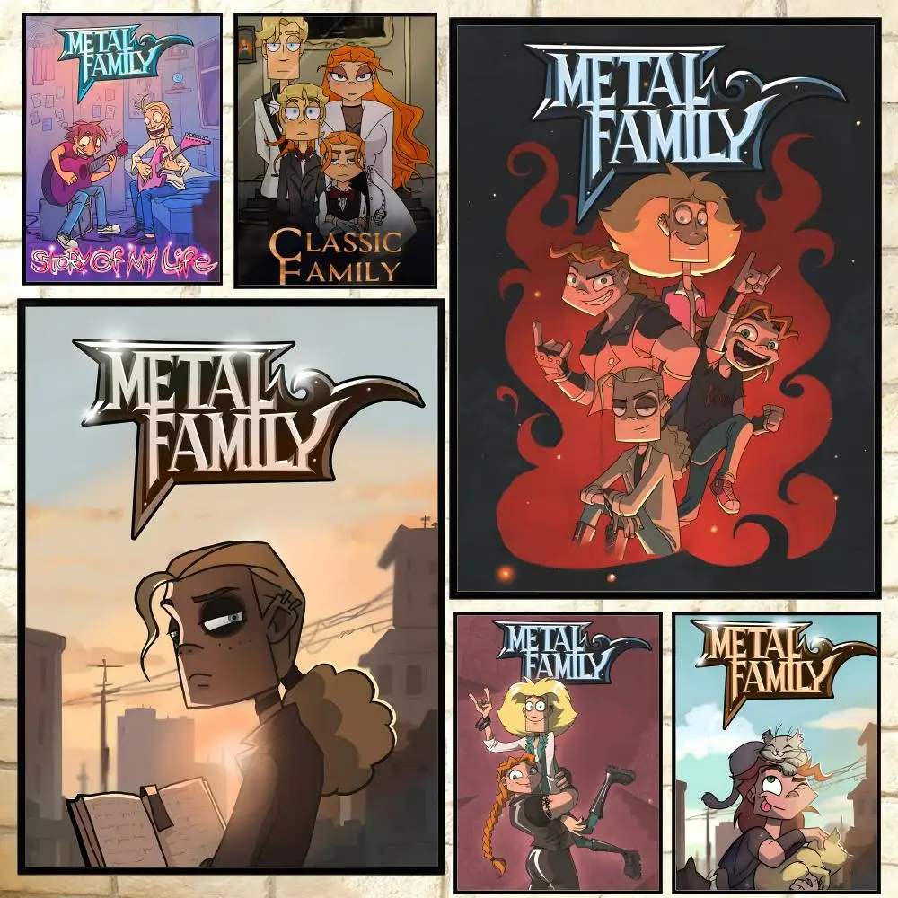 POPULAR Metal Familyed Poster Versatile HD Waterproof Wall A