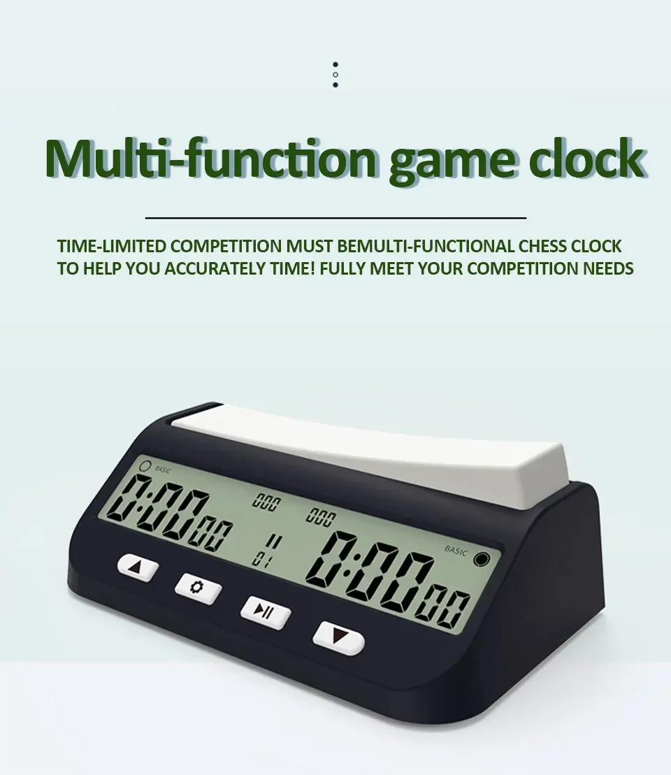 YS9901/YS902 Mehrzweck Tragbare Professionelle Schachuhr Digitale Schachtimer Spieltimer – Detail 3