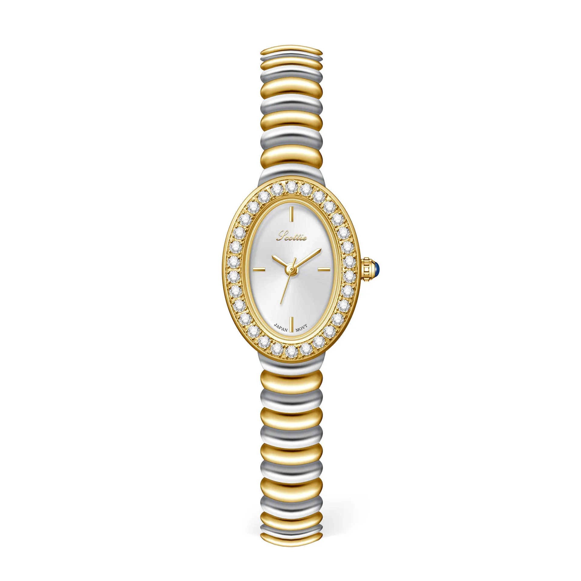 9893C French Vintage Style Oval Dial Ladies Quartz Watch
