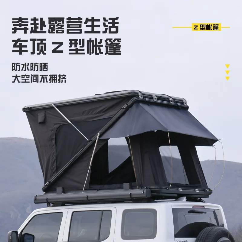

Shenghe roof tent guard hard ceiling large space aluminum alloy triangular tent camping equipment self-driving tour modification