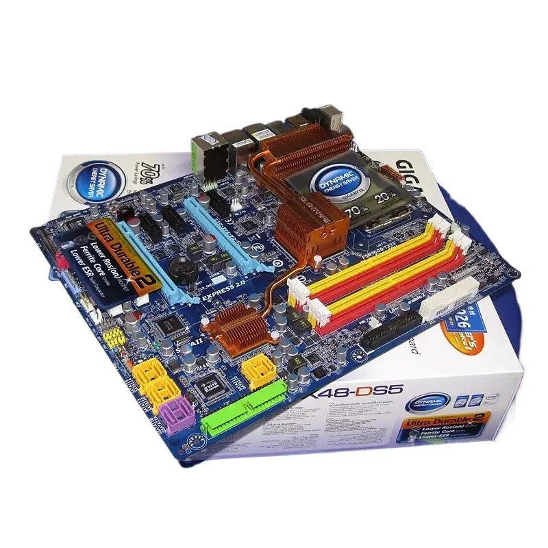 LGA775 DDR2 Dual Ethernet Desktop Motherboard Compatible With X48-DS5 PC Mainboard Replacement Part
