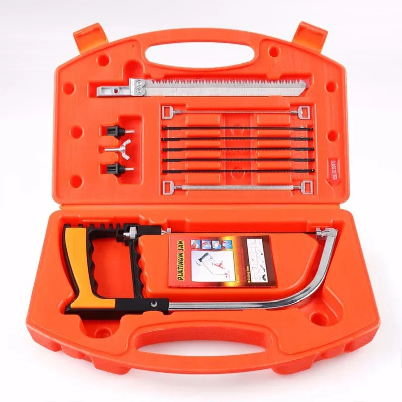 7in1 Saw Multi Purpose Hand DIY Steel Saw Metal Wood Glass Saw Kit 6 Blades Woodworking Metalworking Model Hobby Tool