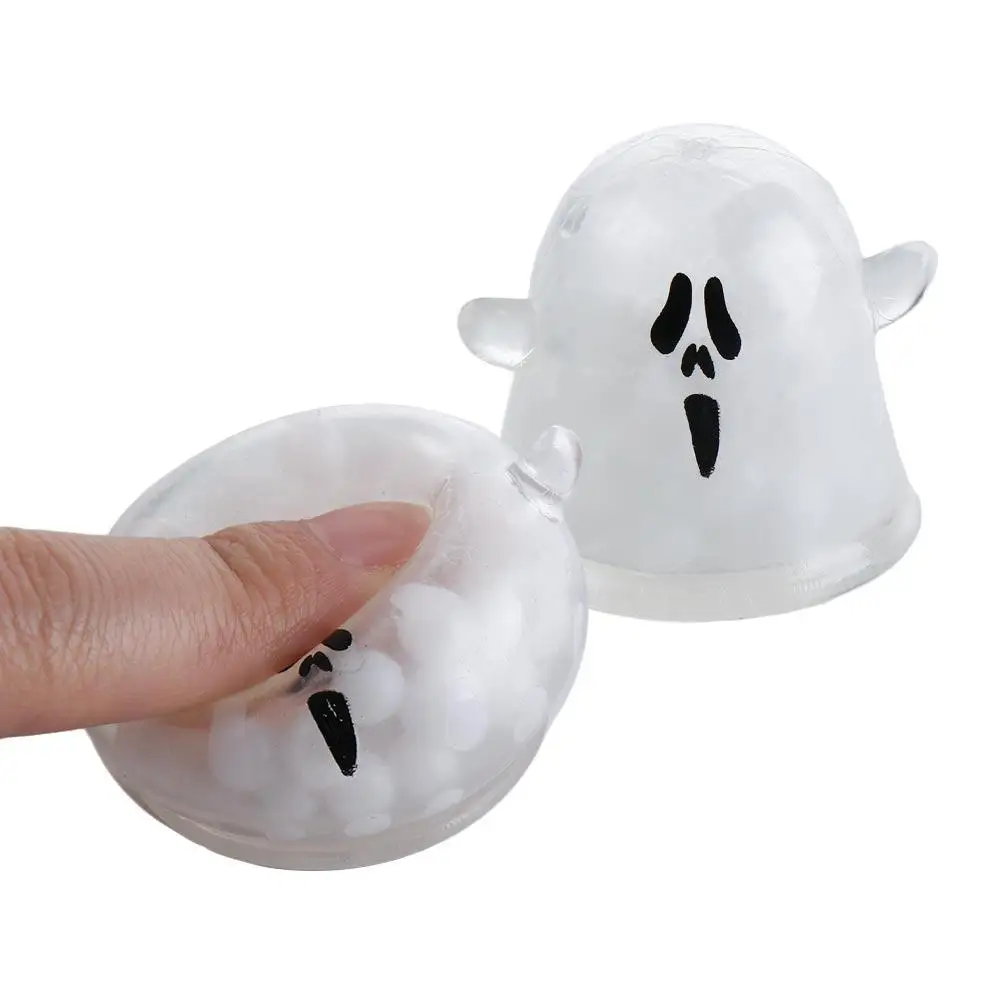 

Spoof Toy Halloween Bead Ball Squeeze Toy Little Ghost Prank Toy Water Ball Vent Ball TPR Foam Beads Office Workers