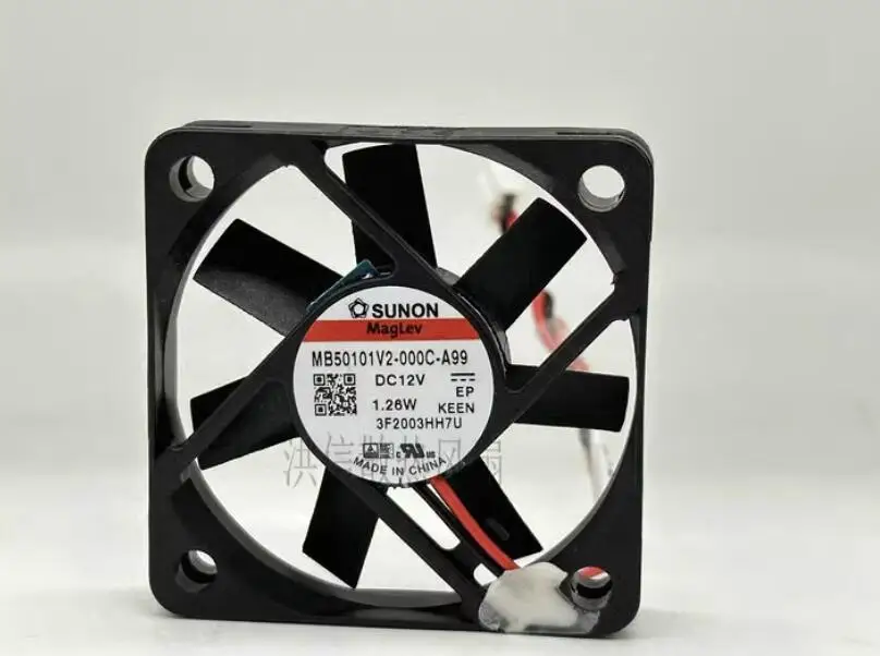 

SUNON MB50101V2-000C-A99 DC 12V 1.26W 50x50x10mm 2-Wire Server Cooling Fan